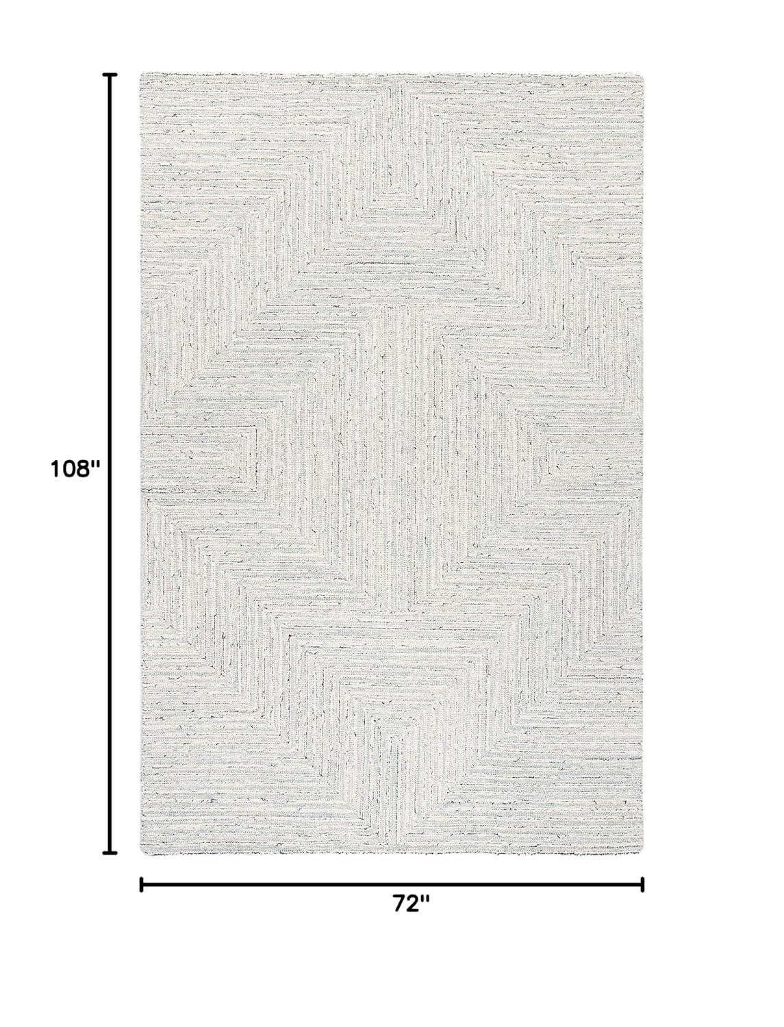 Micro-Loop MLP176 Hand Tufted Area Rug - Light Grey/Ivory - 6'x9' - Safavieh.