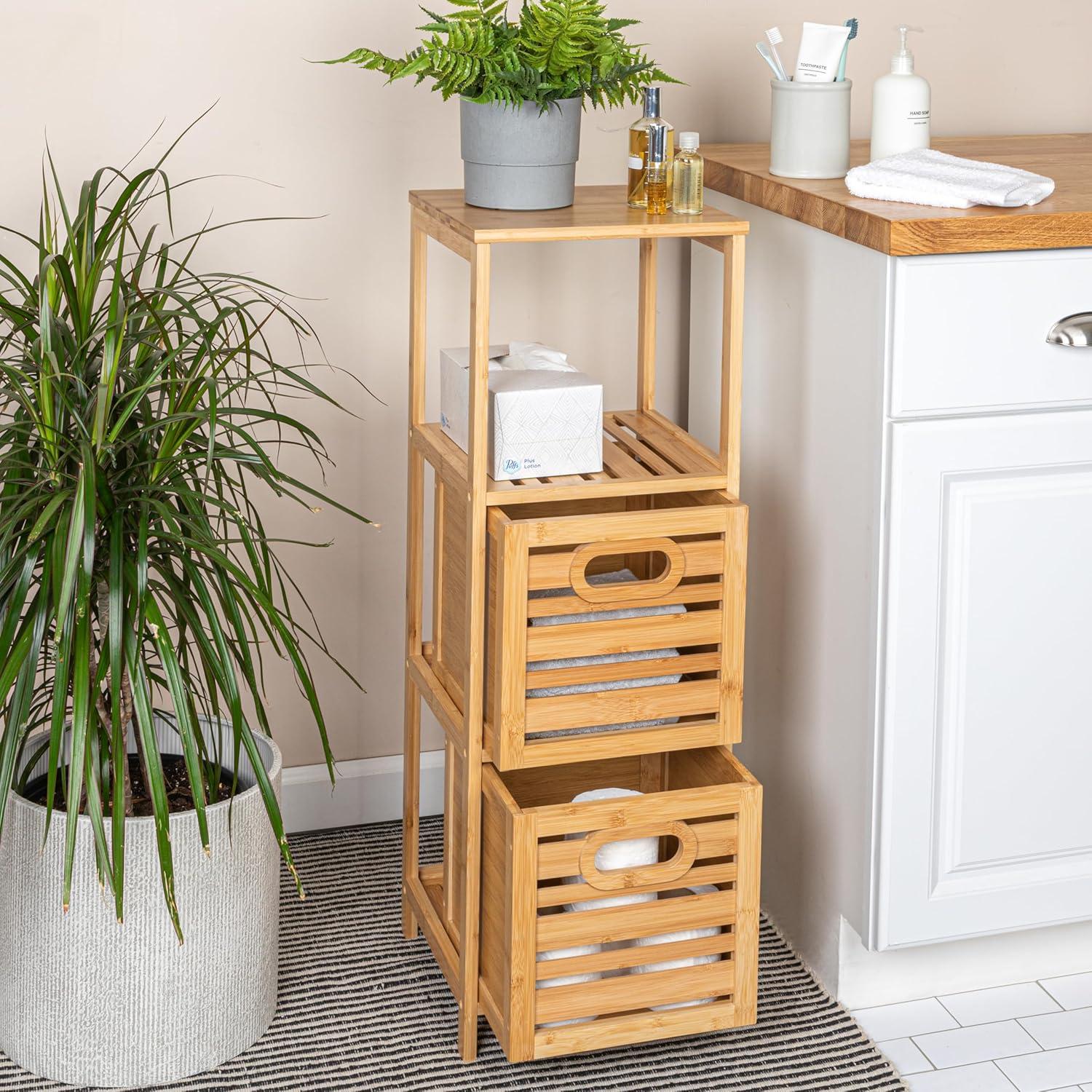 Household Essentials Darcy 2 Drawer Storage Drawer