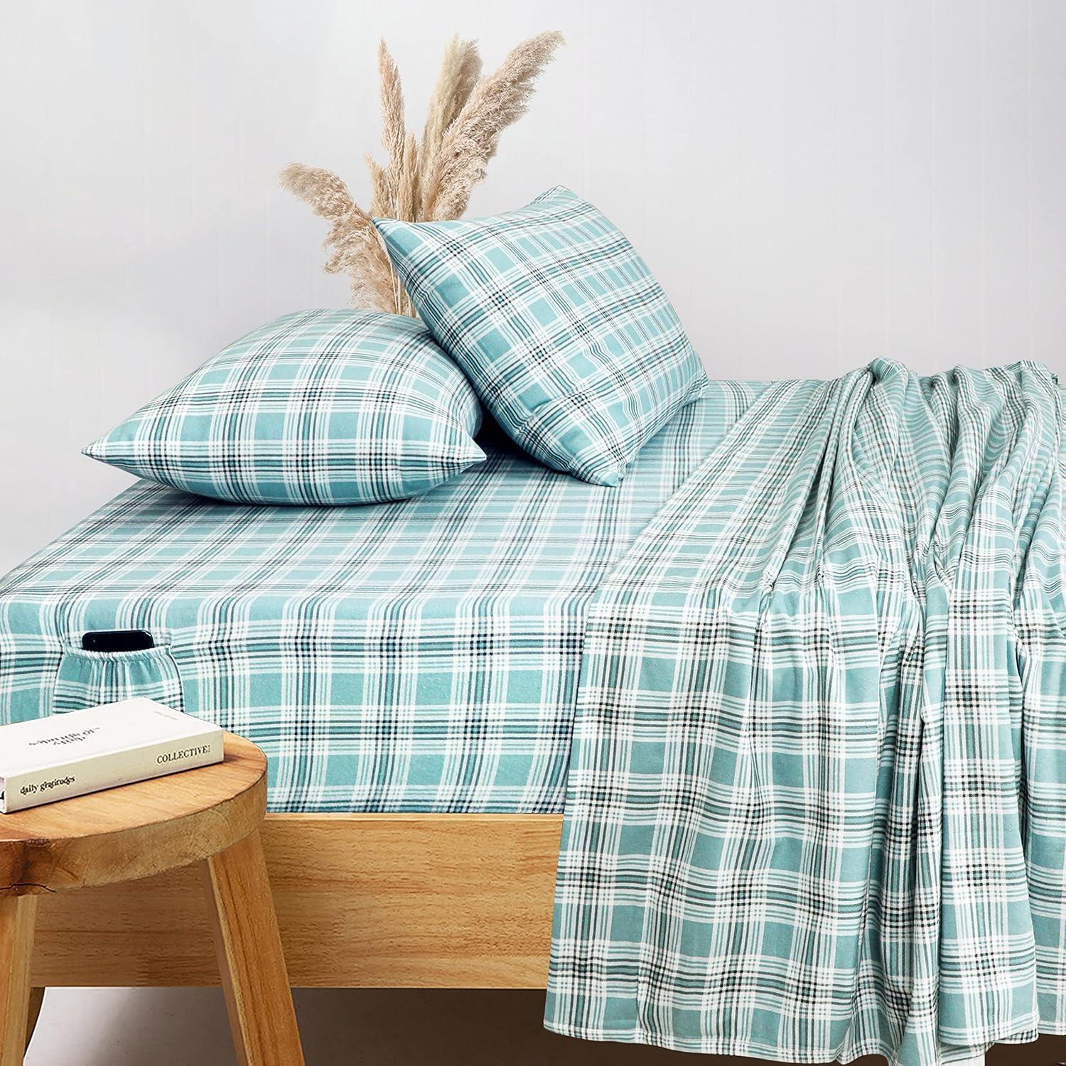 Enviohome Colyt 100% Cotton Flannel Sheet Set