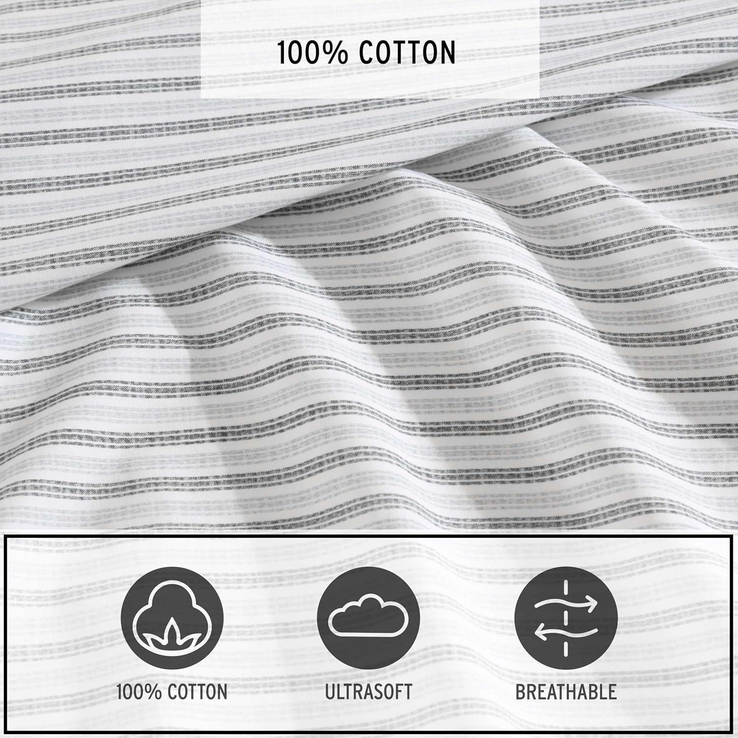 Eddie Bauer 100% Cotton Percale Sheet Set