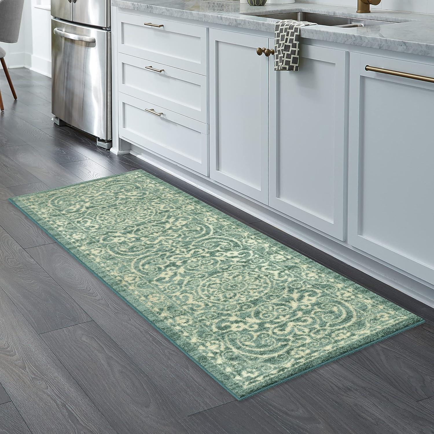 Charlton Home® Dreyfuss Light Spa/Turquoise/Ivory Rug