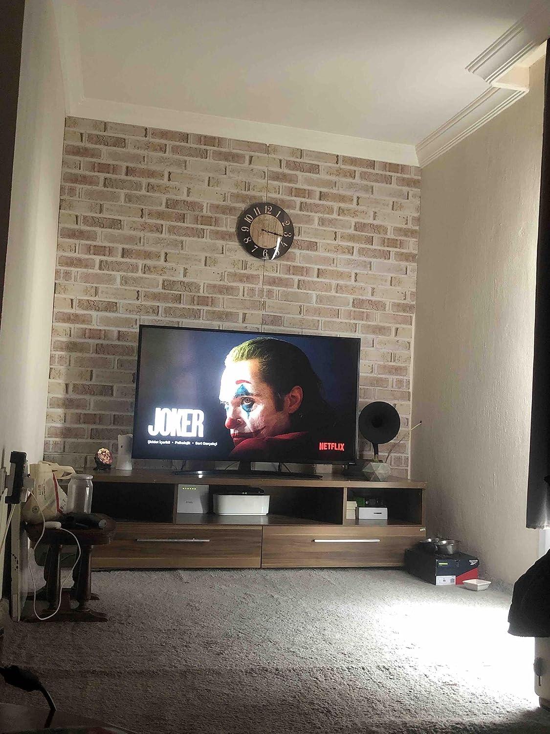 UPP Ultimate Premium Products 3D Brick Effect Wall Panels - Lightweight Styrofoam - Set of 9 Large Panels (20"x40") Covers 48 sq ft - Apply with Wall Adhesive - DIY Home Wall Cladding