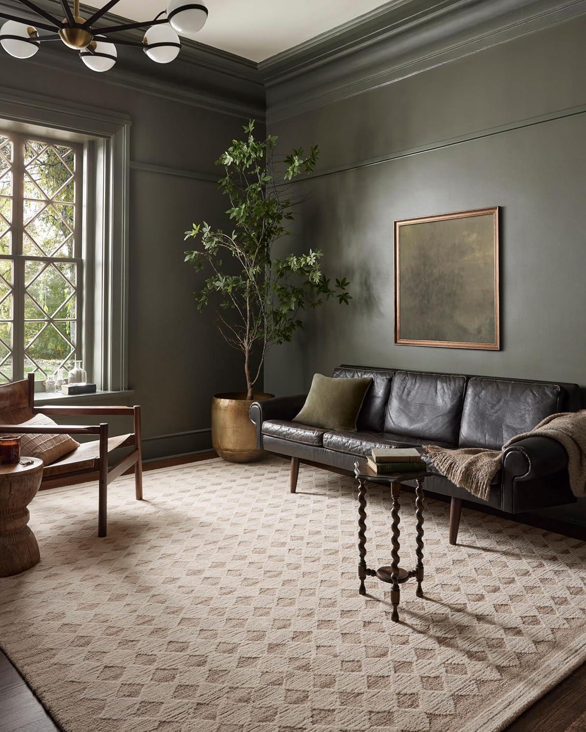 Magnolia Home by Joanna Gaines x Loloi Rae Natural / Ivory Area Rug