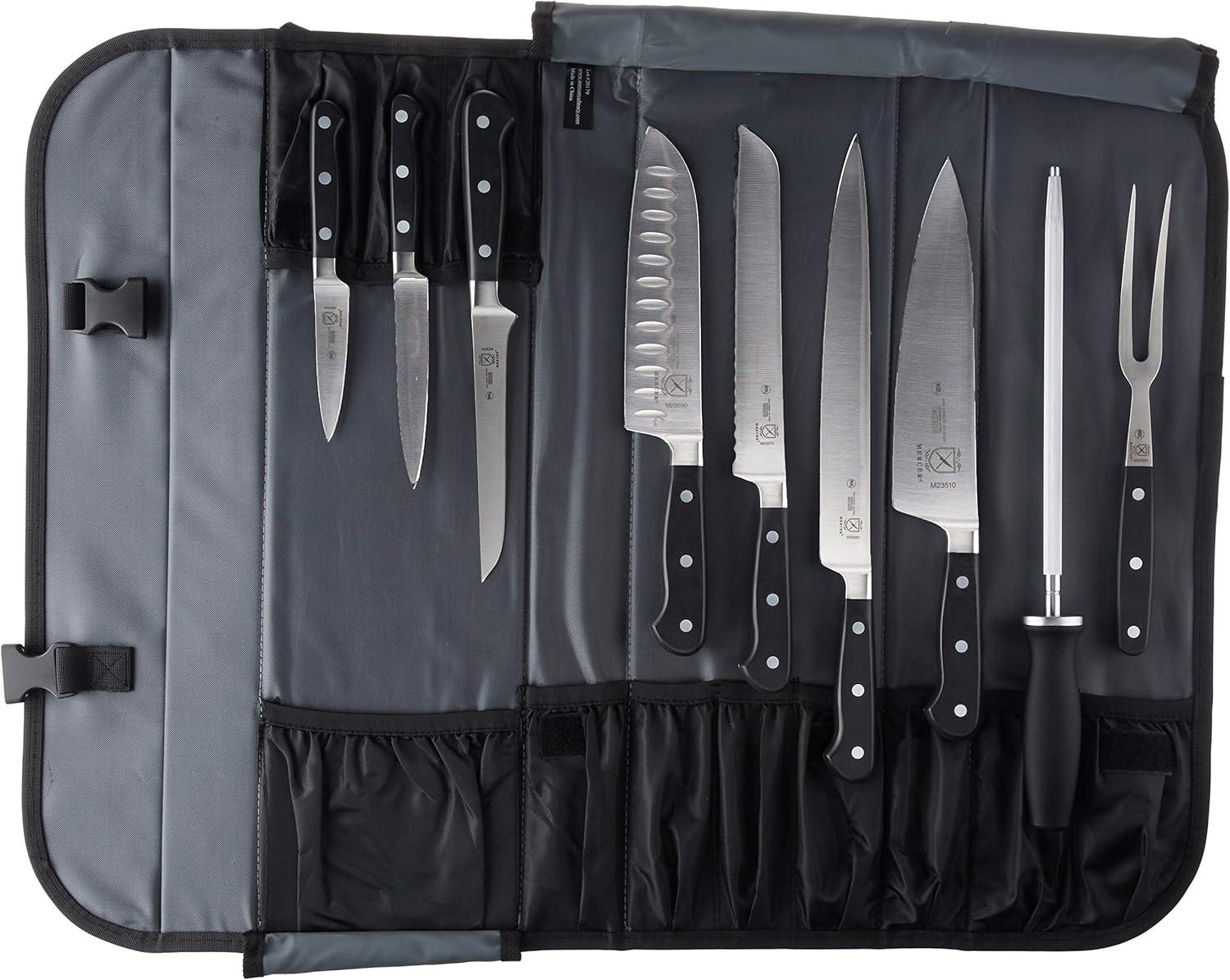 Mercer Culinary Renaissance 10-Piece Forged Steel Knife Set, Black