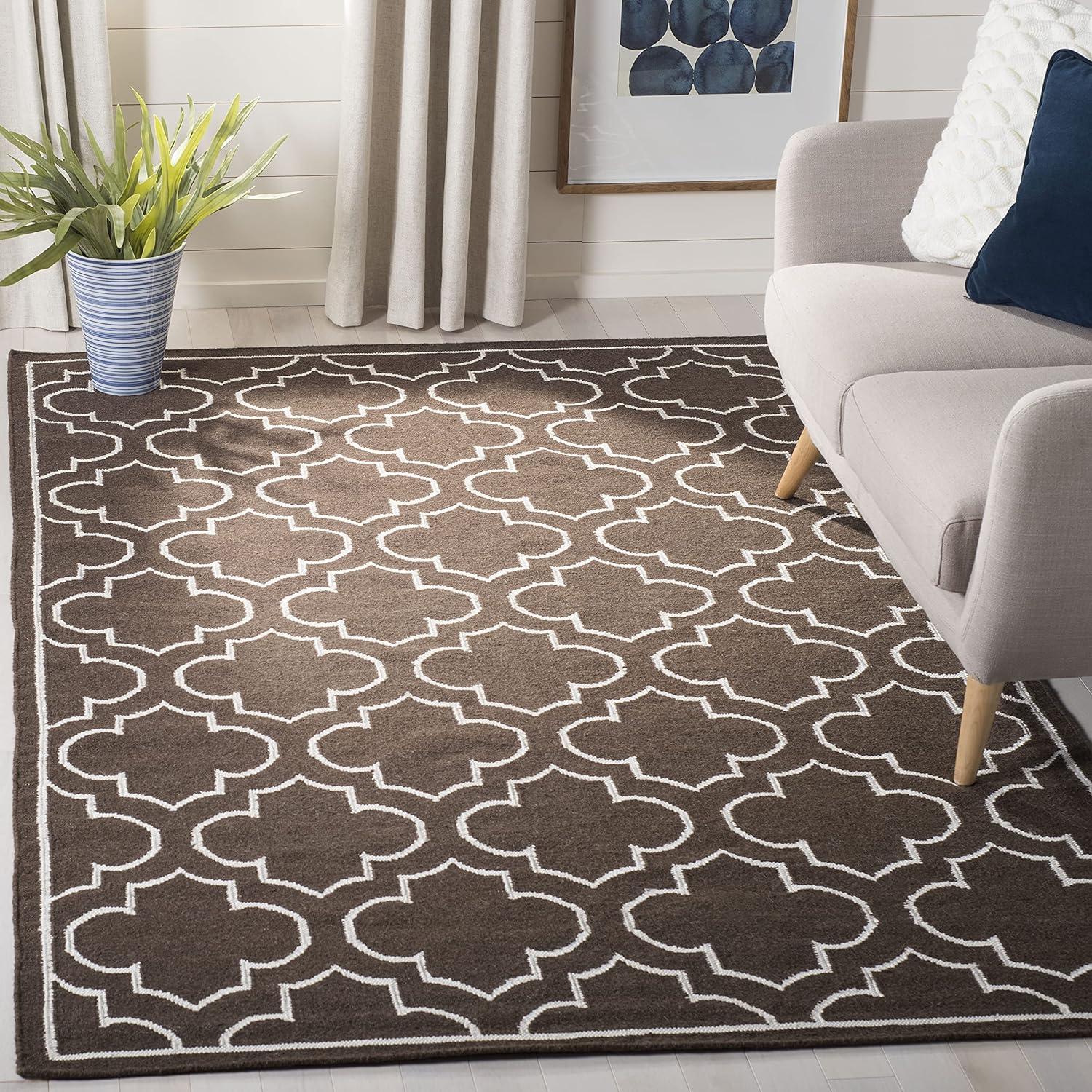 Dhurries DHU625 Hand Woven Area Rug  - Safavieh