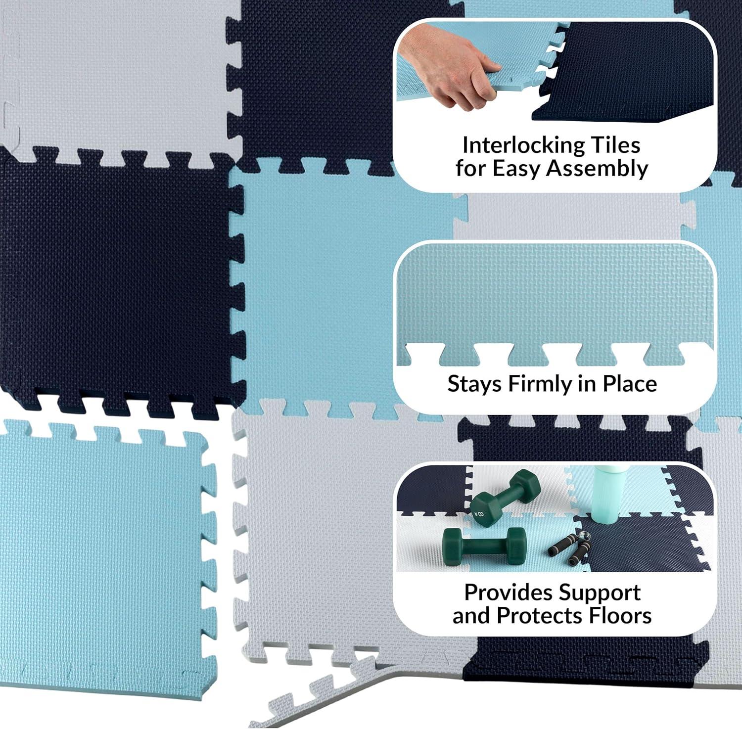 Foam Floor Tiles 20PK - 20sqft (Blue)