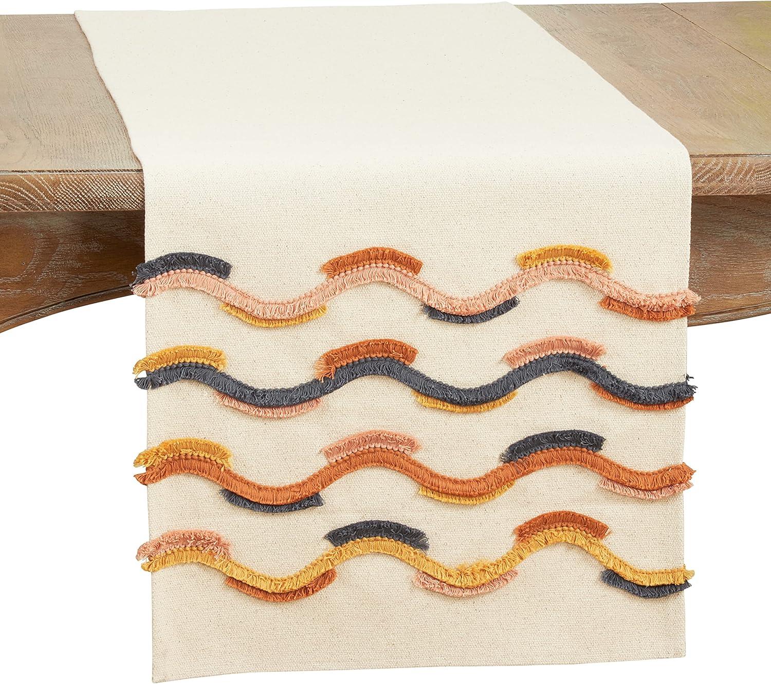 Saro 100% Cotton Table Runner