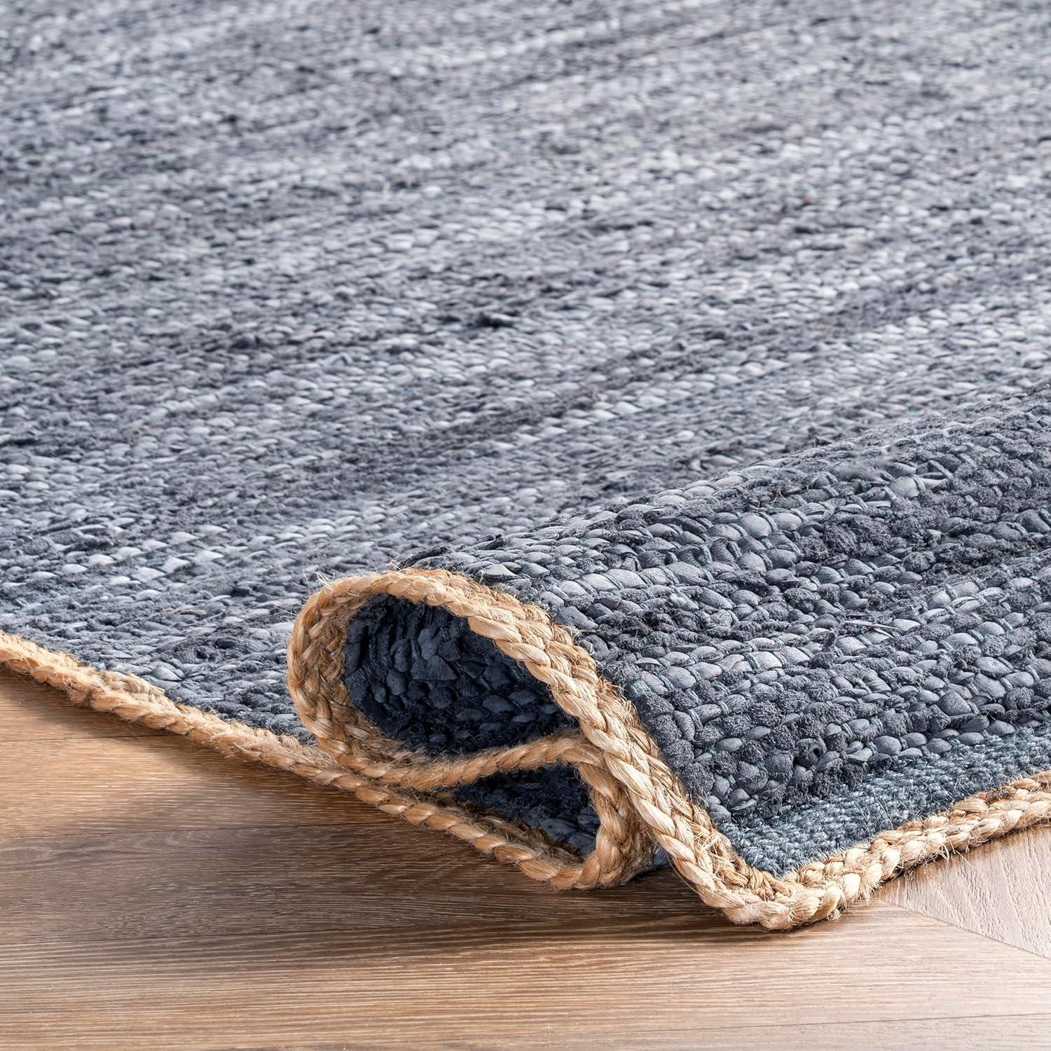 Nuloom Sabby Hand Woven Leather Flatweave Indoor Area Rug