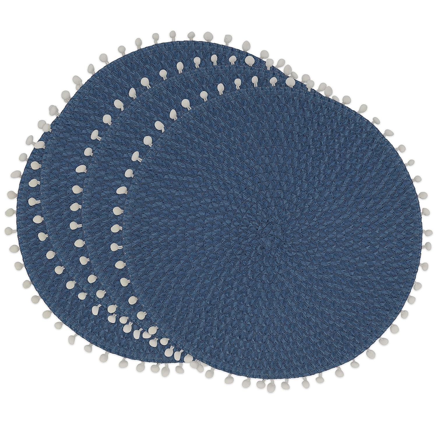 Dakota Fields Harding Brielle Pom Pom 15" Placemat (Set of 4)