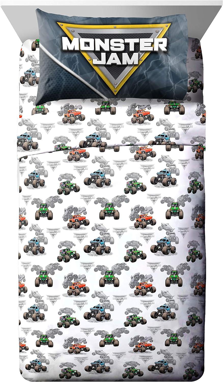 Monster Jam Slash Bedding Set w/ Sham
