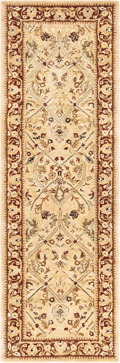Persian Legend PL819 Hand Tufted Indoor Runner Rug - 2'6"x16' - Ivory/Rust - Safavieh