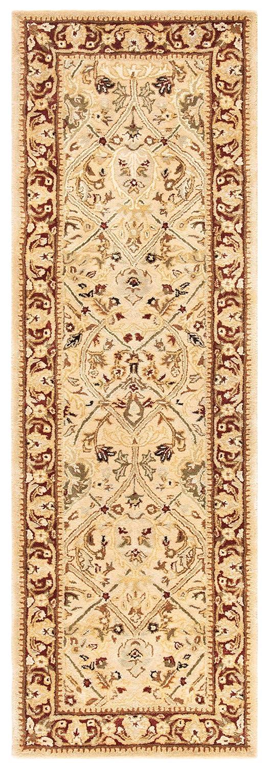 Persian Legend PL819 Hand Tufted Indoor Runner Rug - 2'6"x16' - Ivory/Rust - Safavieh