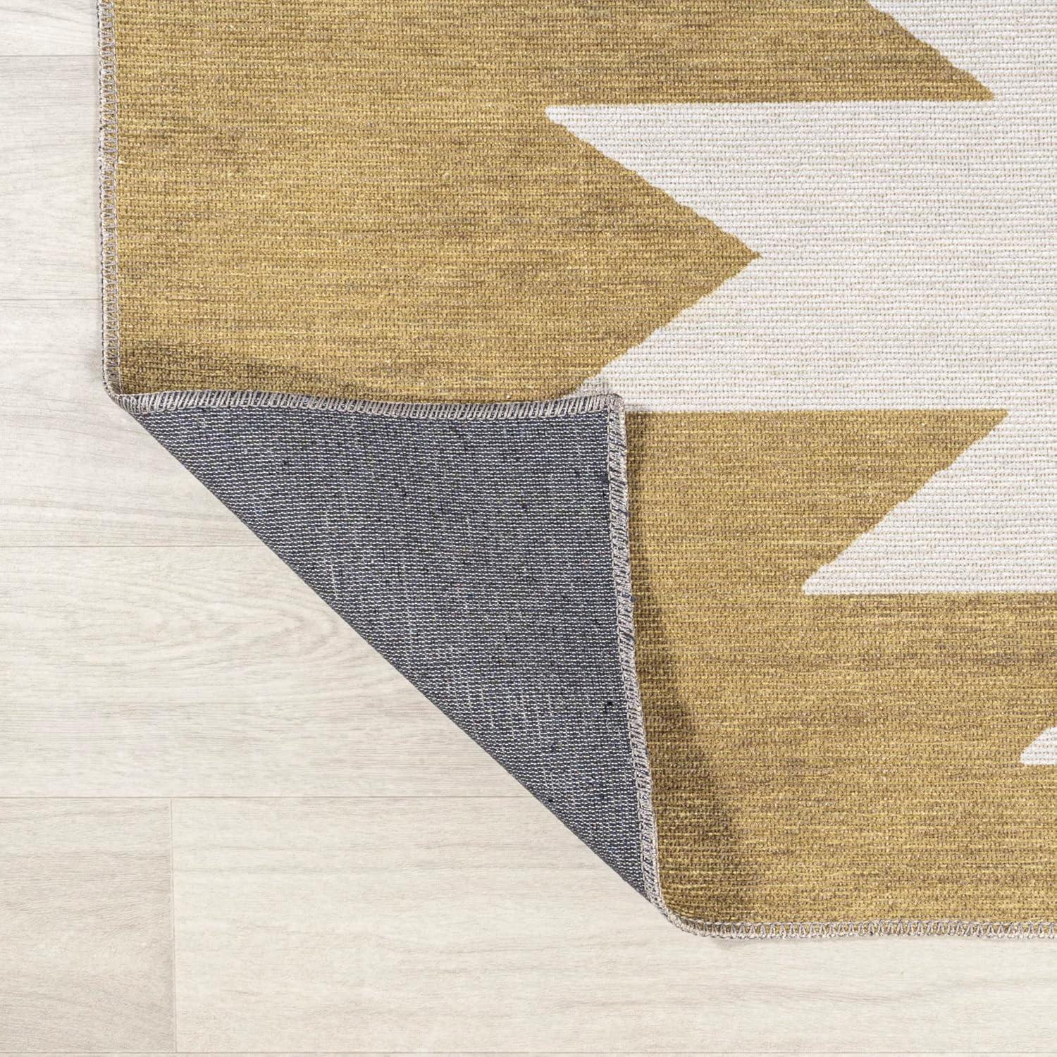 Chayton Minimalist Geometric Machine-Washable Area Rug - JONATHAN Y