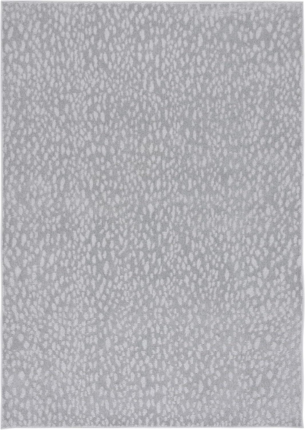 Pattern and Solid PNS408 Power Loomed Area Rug - Grey - 6'7"x9' - Safavieh.