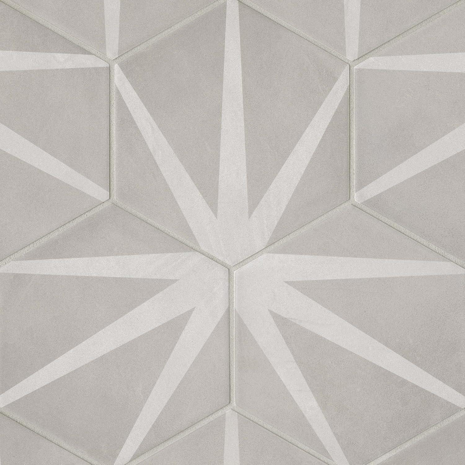 Allora Gray Matte Hexagon Porcelain Tile 8.5" x 10"