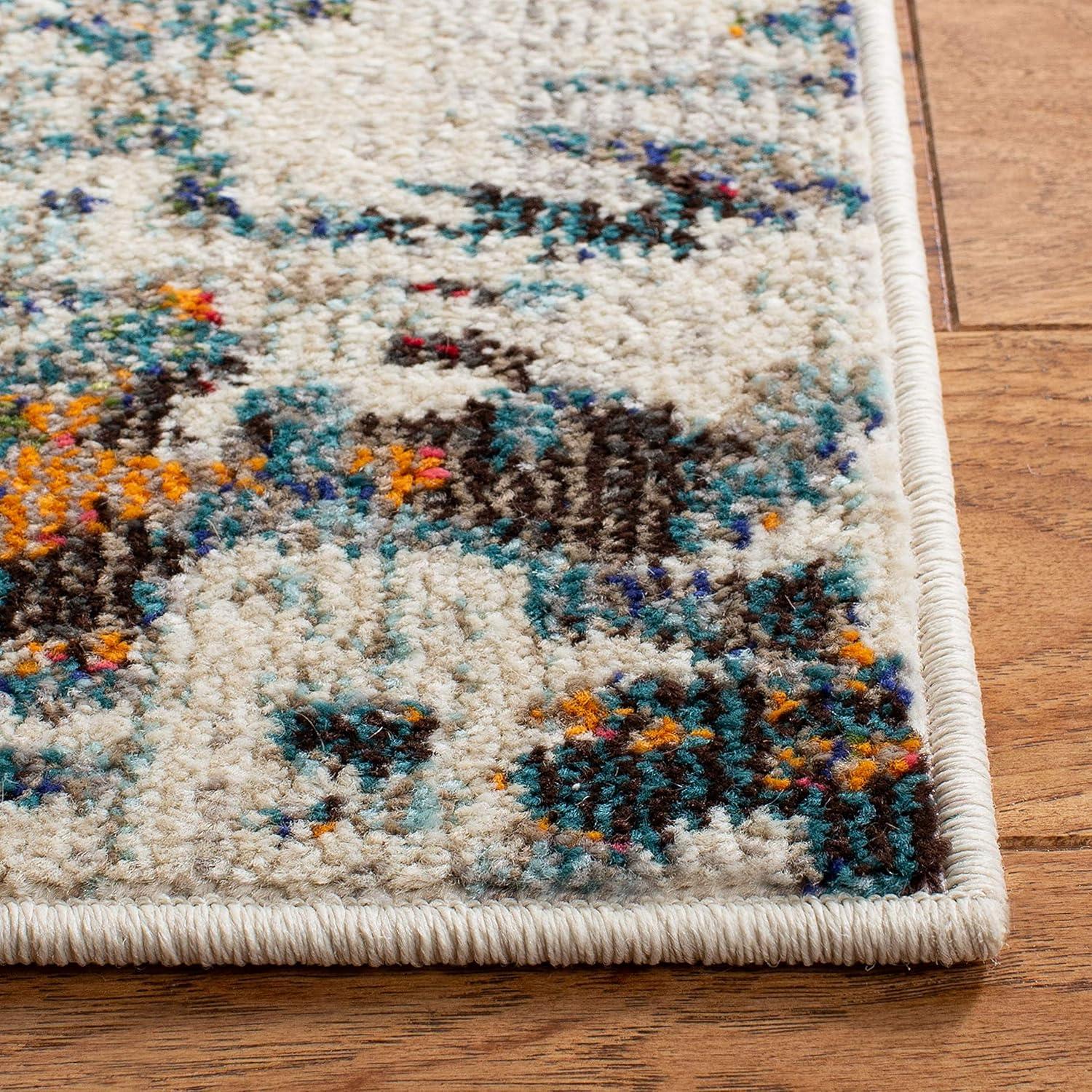 Madison MAD471 Power Loomed Indoor Area Rug - Grey/Blue - 5'3"x7'6" - Safavieh