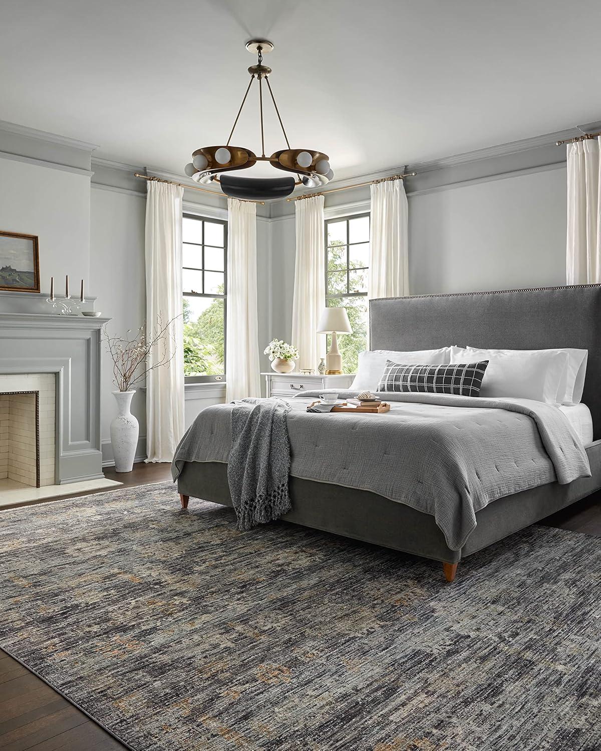 Jean Stoffer x Loloi Katherine Ink / Jade Area Rug