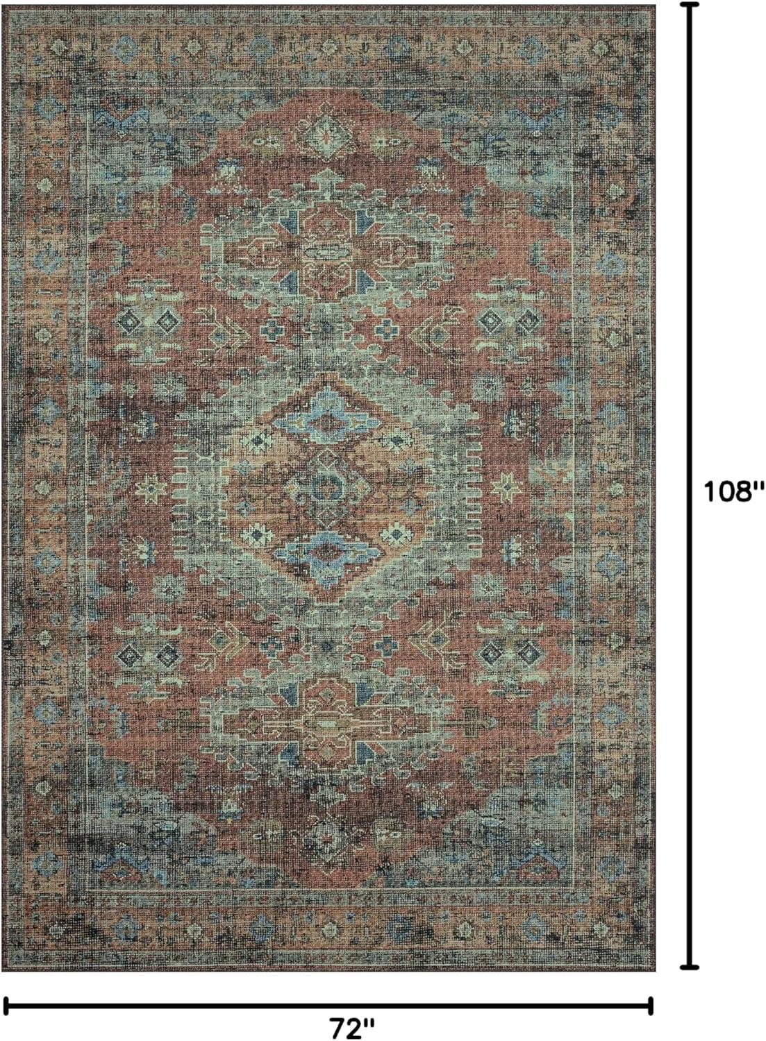 Terracotta Sky Elegance 6' x 9' Low Pile Wool Blend Area Rug