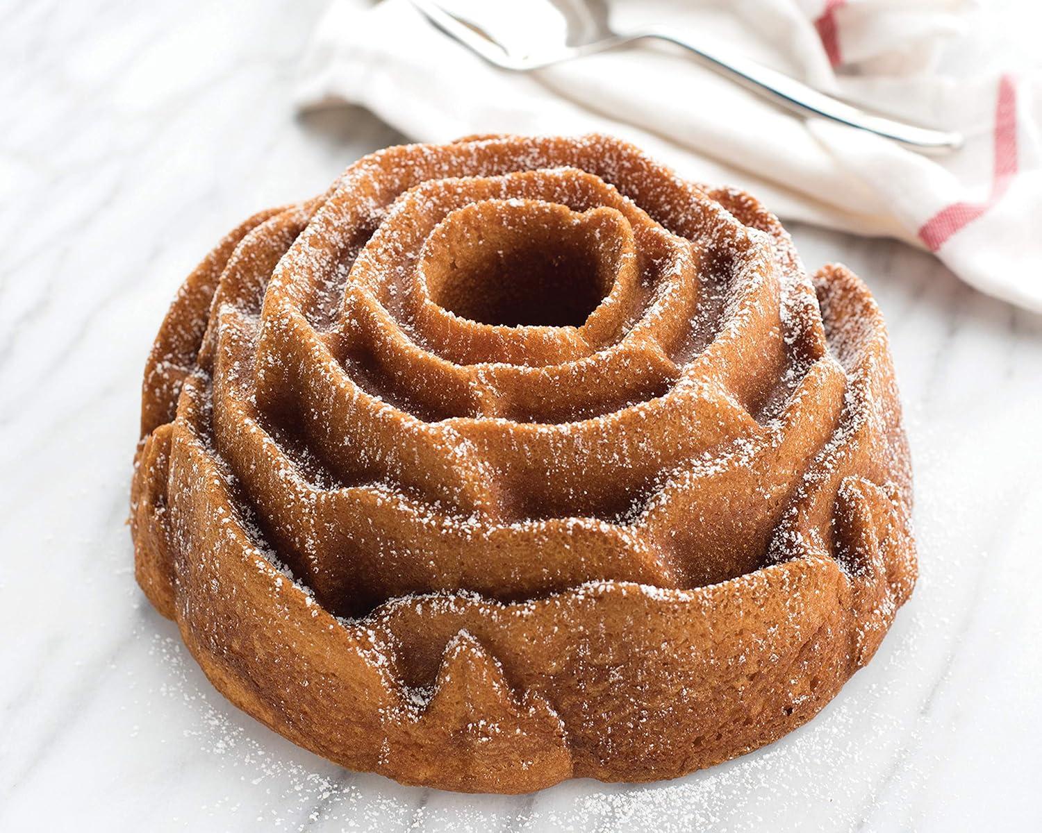 Nordic Ware Rose Cast Aluminum Bundt Pan