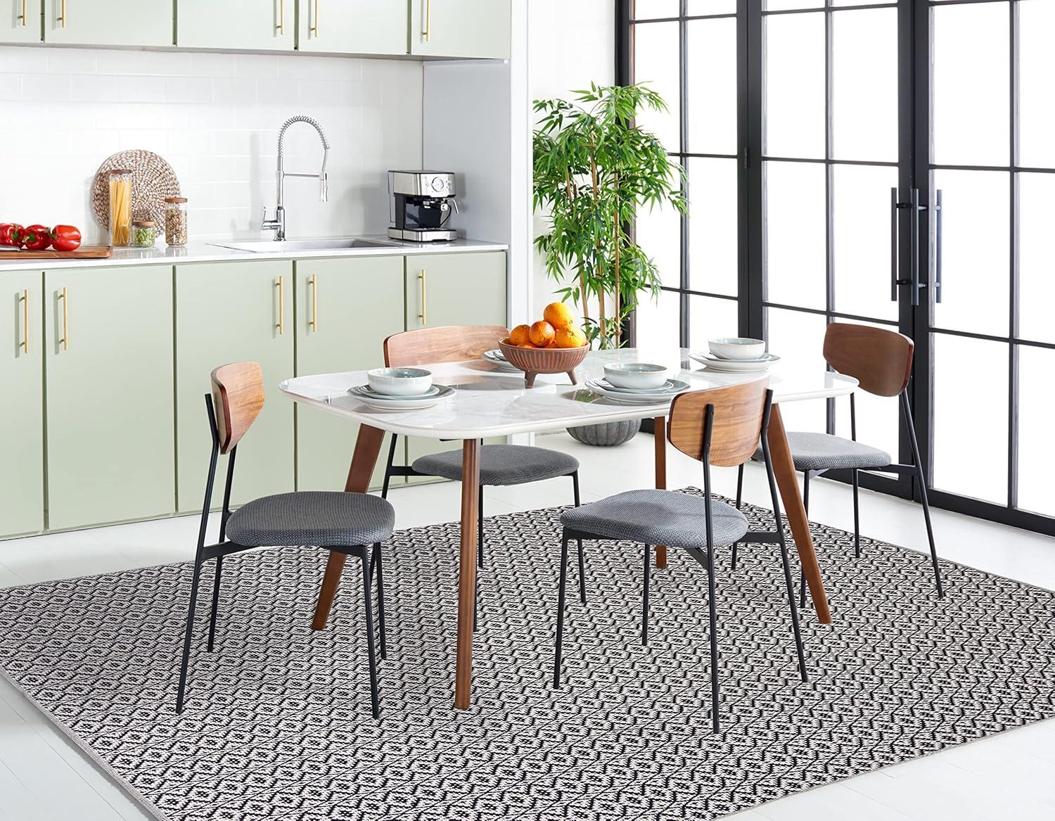 Montauk MTK716 Hand Woven Indoor Accent Rug - Ivory/Black - 3'x5' - Safavieh
