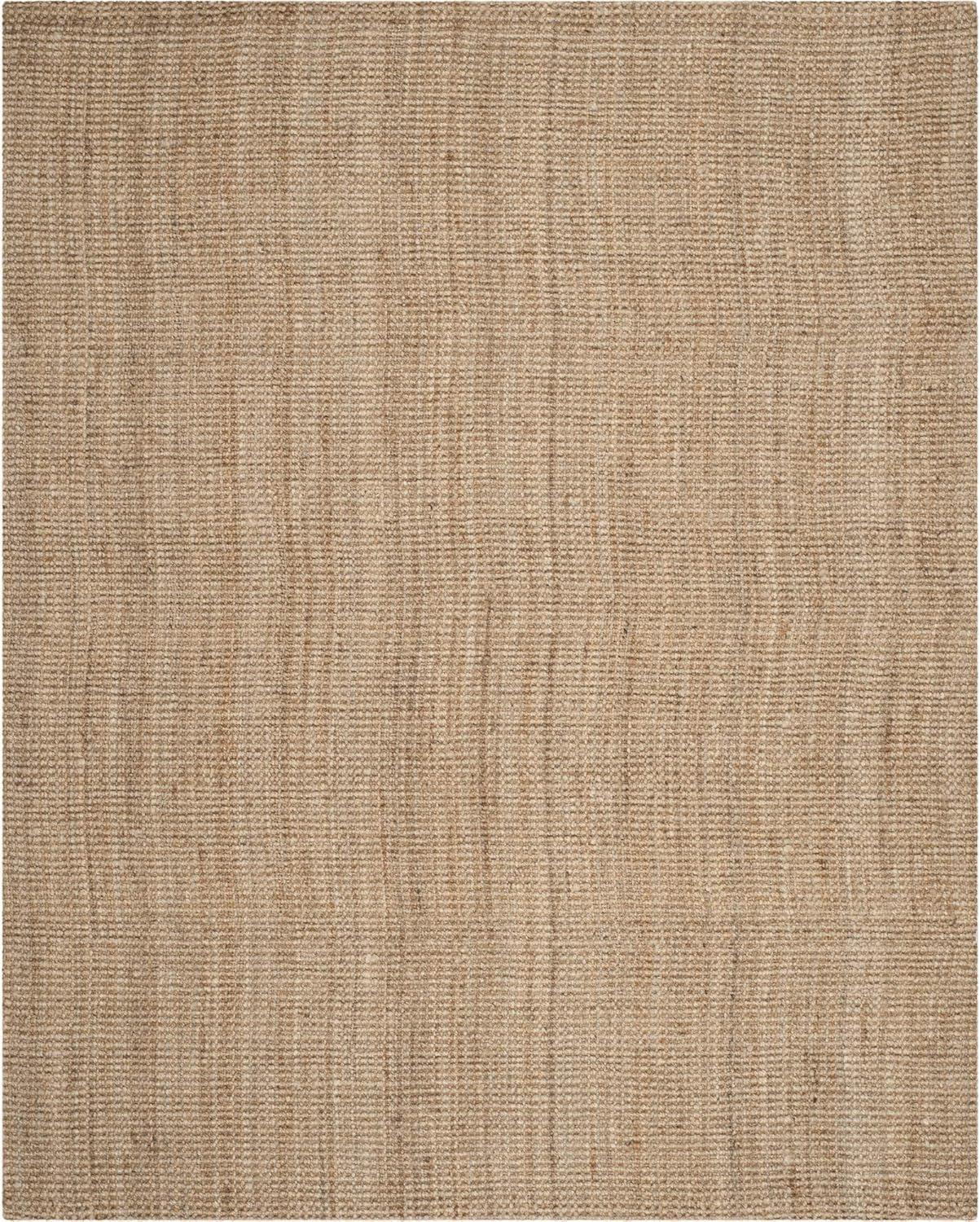 Natural Beige Handmade Jute Area Rug 6' x 9'