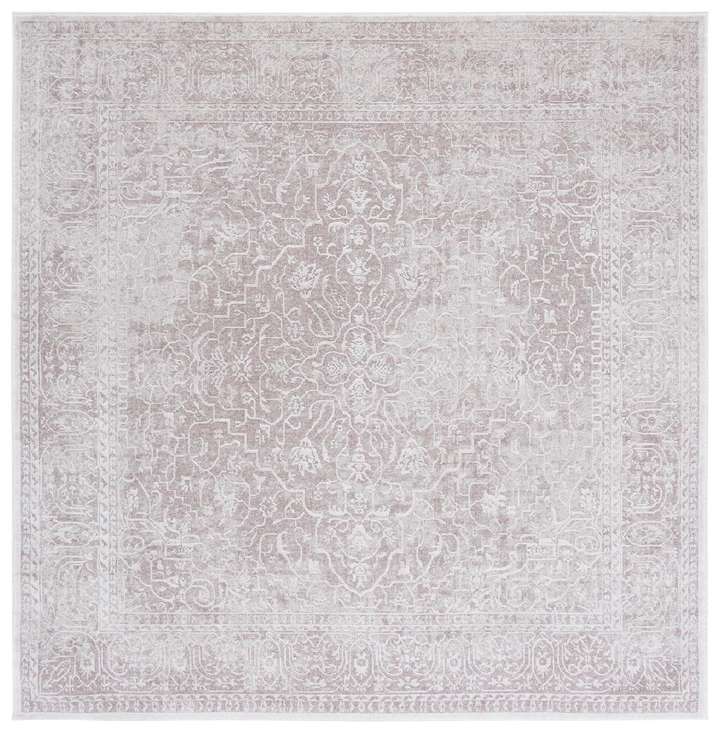 Reflection RFT670 Power Loomed Indoor Area Rug - 12'x12' - Beige/Cream - Safavieh