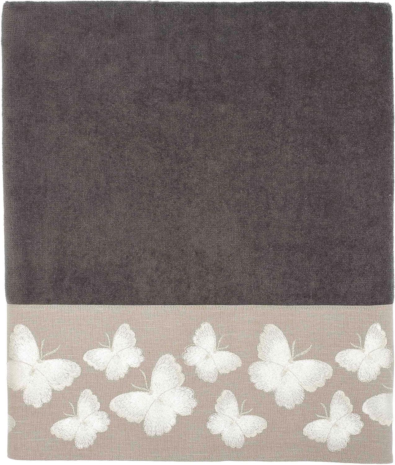 Granite Cotton Bath Sheet with Butterfly Embellishment