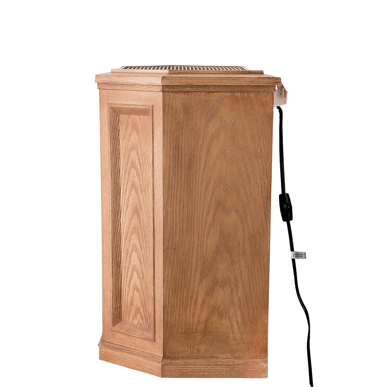 AIRCARE 696 400HB Whole House Credenza Evaporative Humidifier for 3600 sq. ft, Light Oak