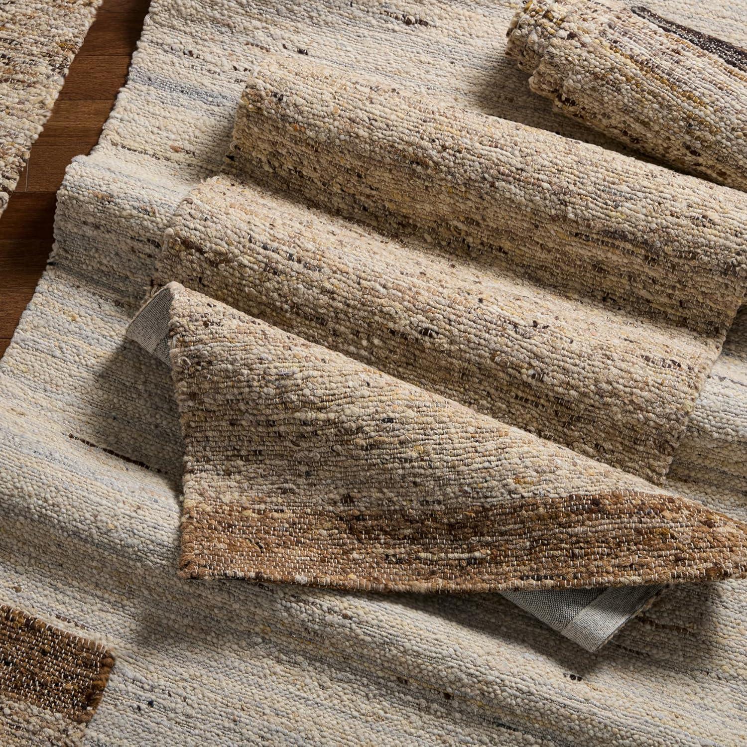 TOWN & COUNTRY Terra Montana Handcrafted Area Rug Beige/Dark Brown