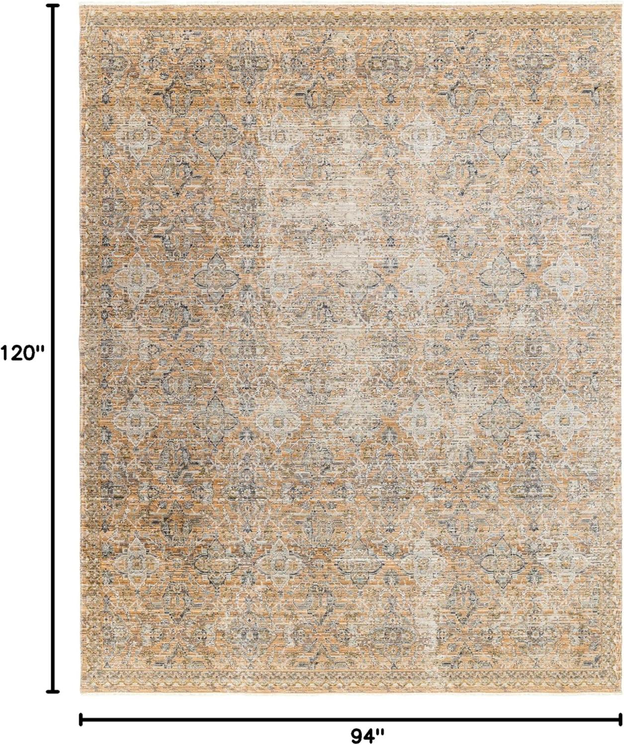 Livabliss x Becki Owens Ren Damask Washable Area Rug ,7'10" x 10',Faded Taupe