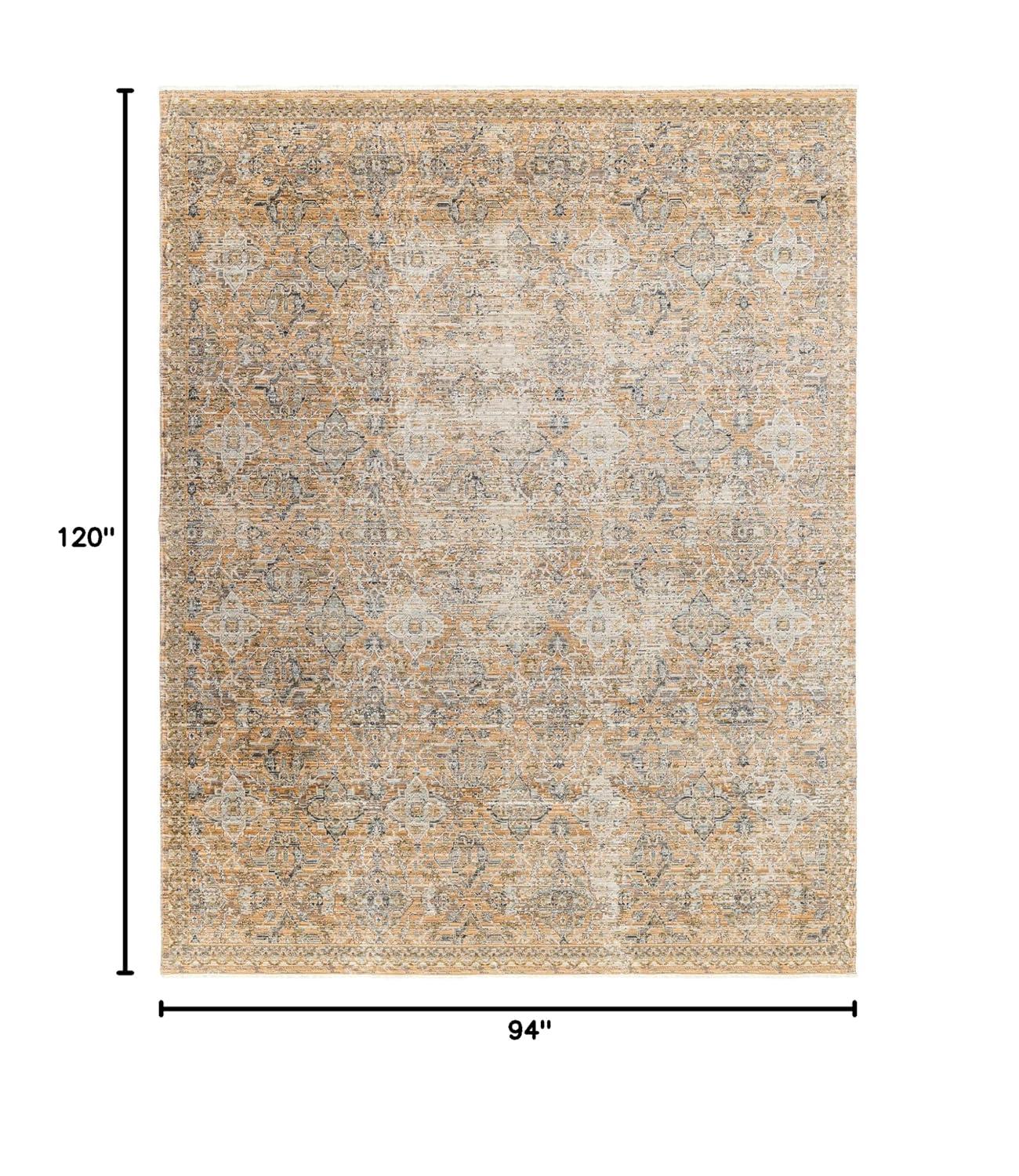 Livabliss x Becki Owens Ren Damask Washable Area Rug ,7'10" x 10',Faded Taupe