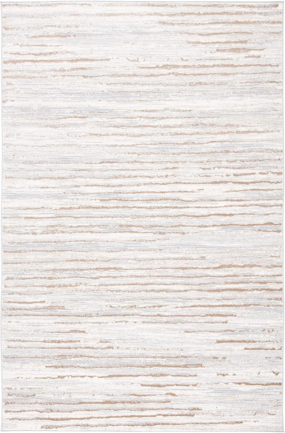 Lagoon LGN518 Power Loomed Area Rug - Grey/Beige - 5'5"x7'7" - Safavieh