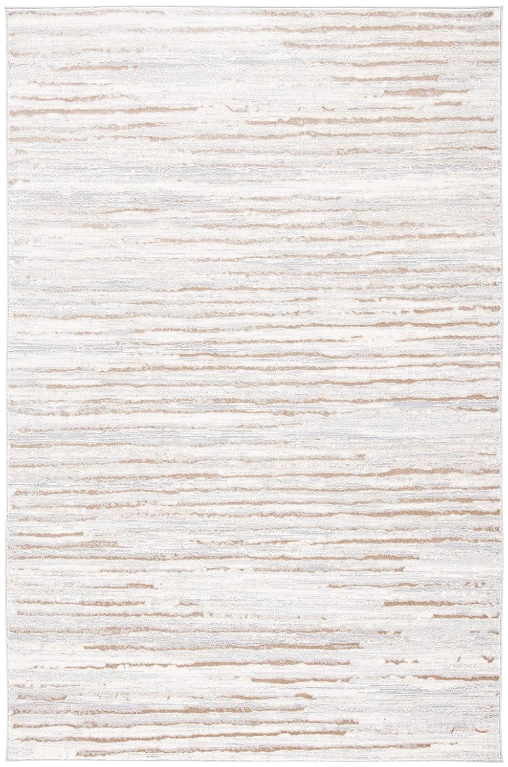 Lagoon LGN518 Power Loomed Area Rug - Grey/Beige - 5'5"x7'7" - Safavieh