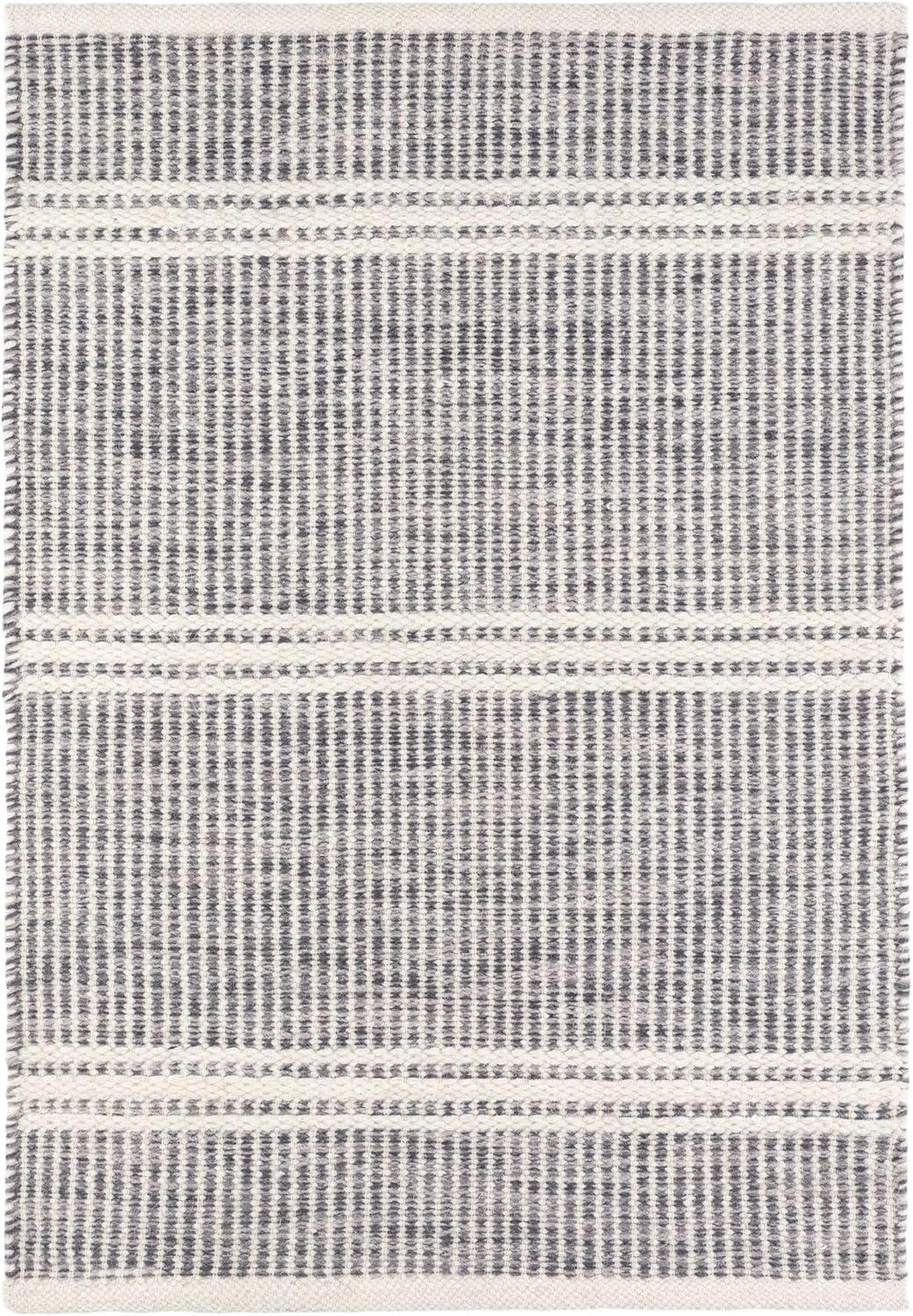 Malta Grey Handwoven Wool Rug