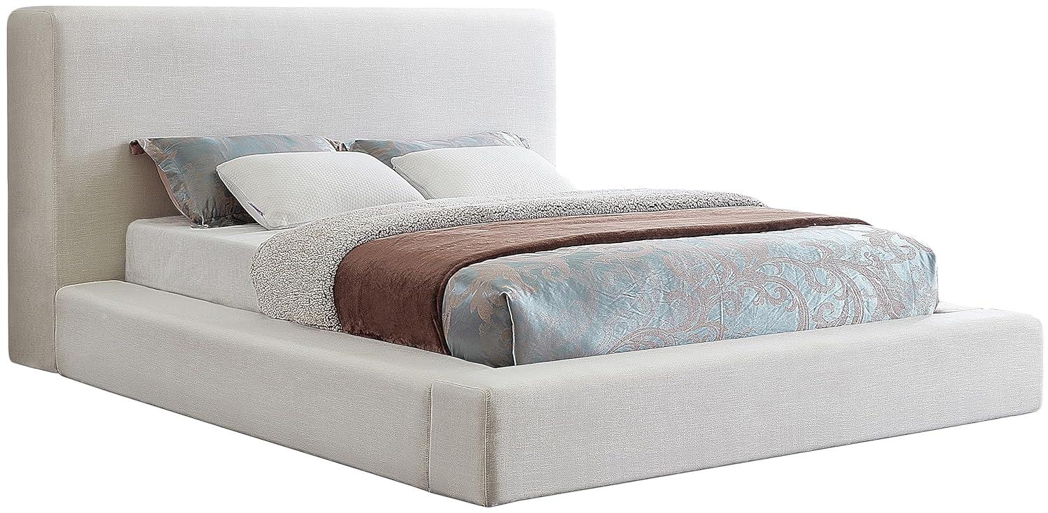 Meridian Furniture Devin Full Contemporary Standard Bed, Cream