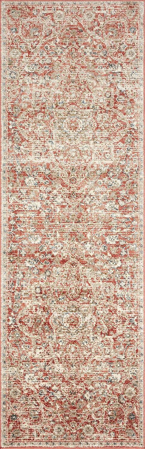 Loloi II Saban SAB-02 Oriental Rust / Beige Area Rug 2'-7" x 4'