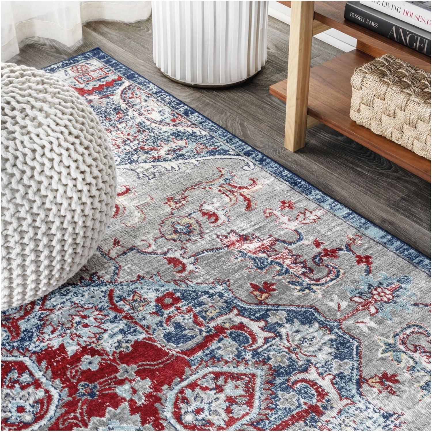 Modern Persian Vintage Medallion Runner Rug - JONATHAN Y