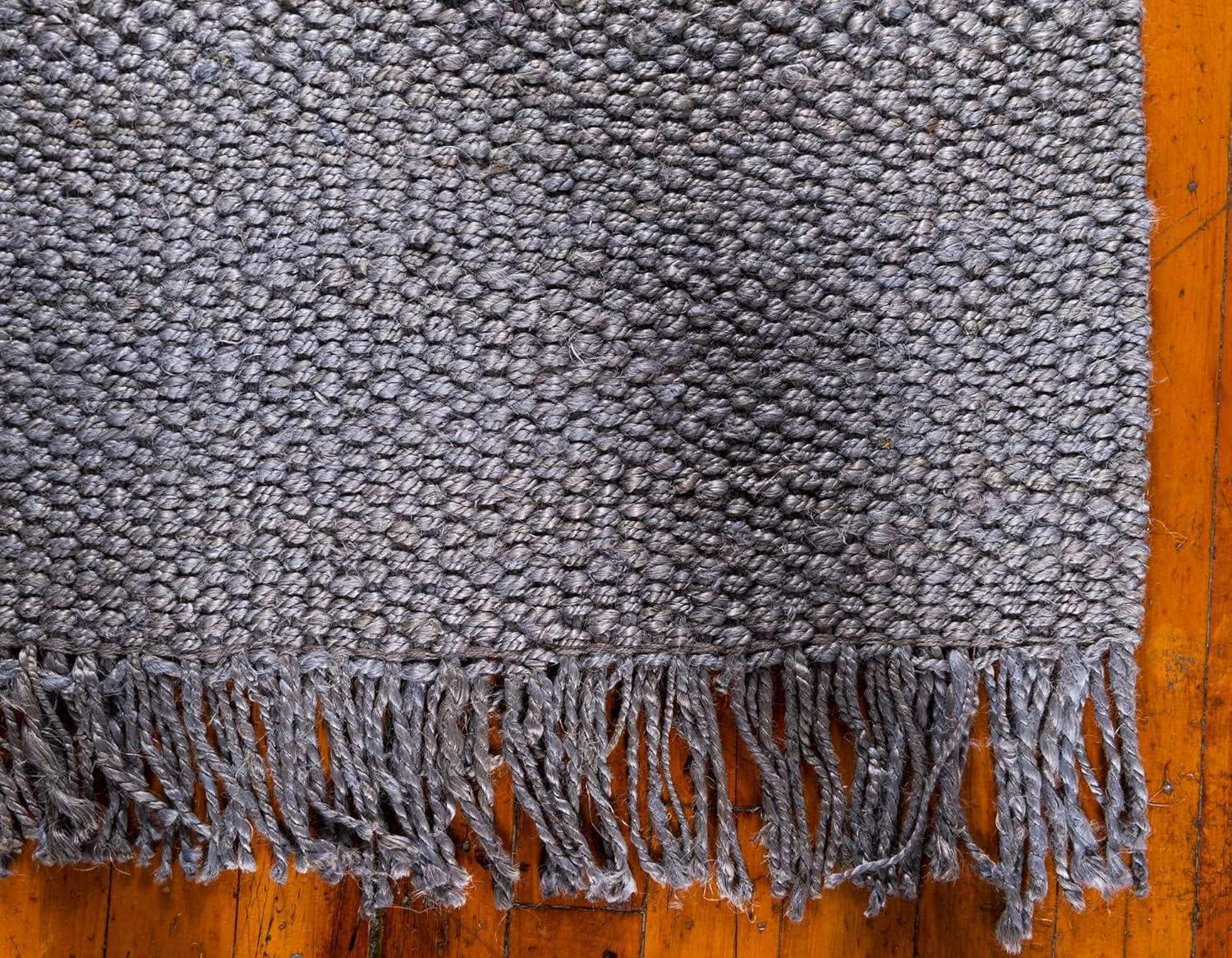 Unique Loom 2' 7 x 6' 1 Chunky Jute  Runner Rug