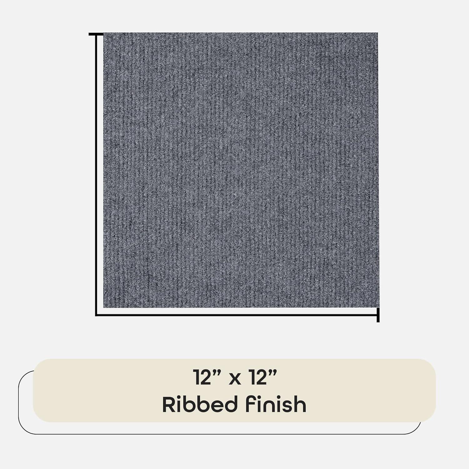 Achim Importing Co Nexus 12'' W x 12'' L Level Loop Adhesive, Peel & Stick Polyester Carpet Tile