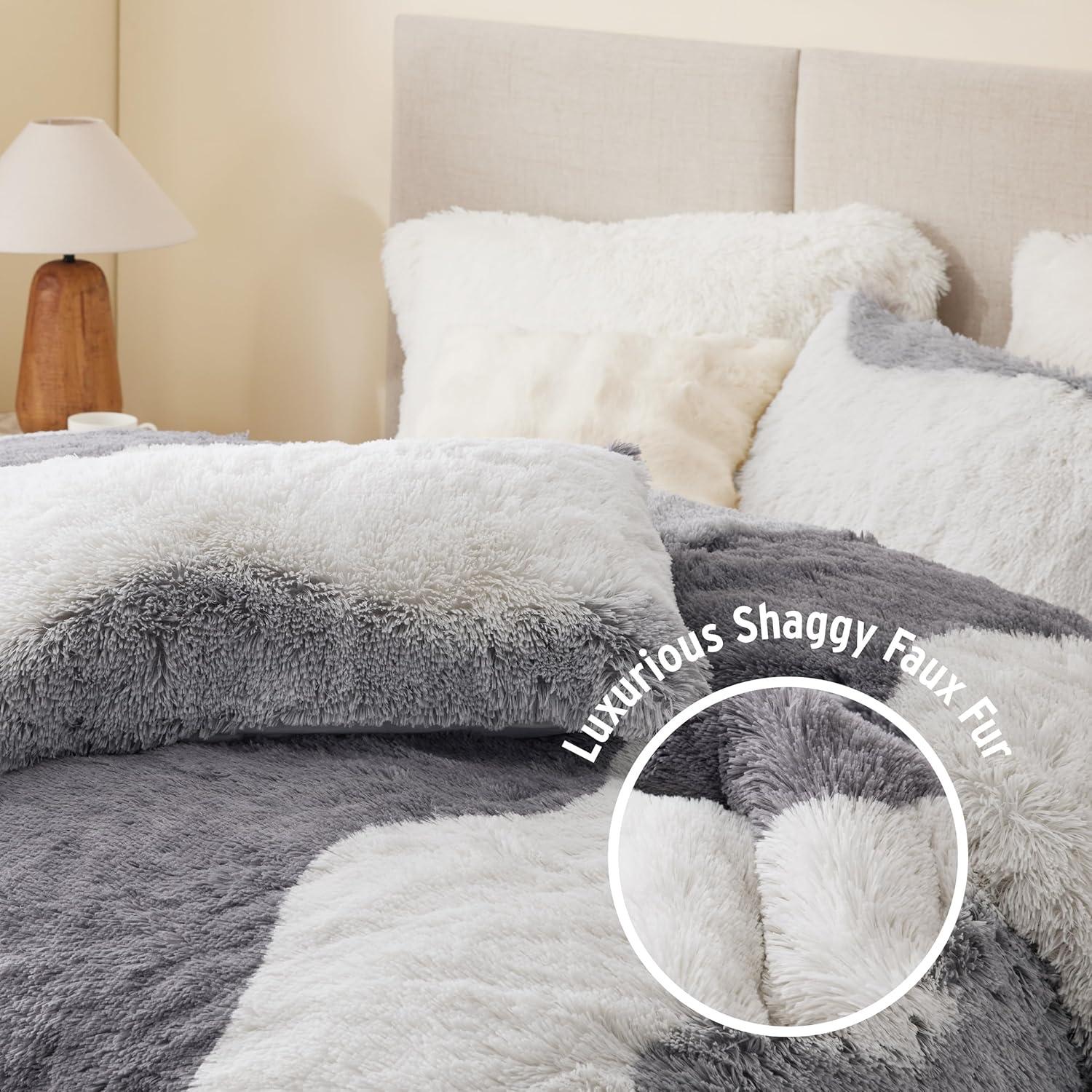 Intelligent Design Ombre Shaggy Faux Fur Comforter Set