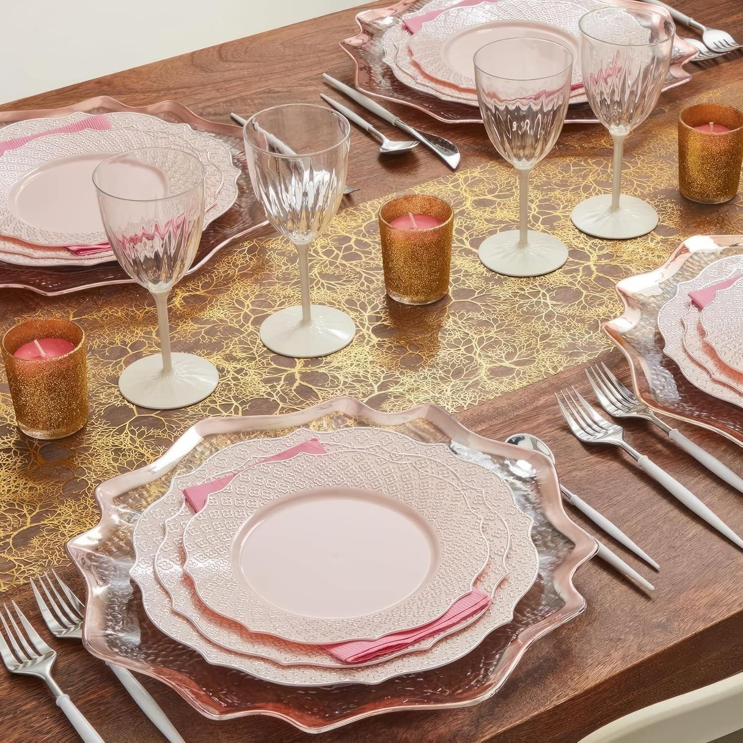 Silver Spoons Disposable Dessert Plate