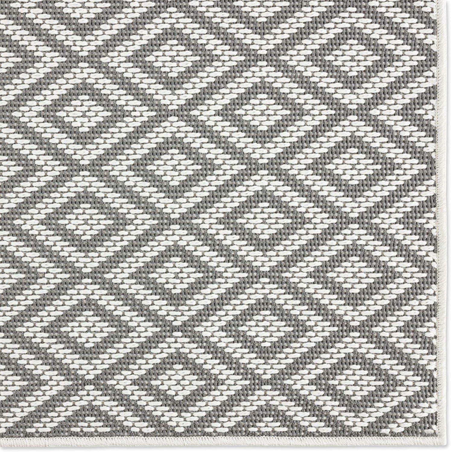 5'3" x 7'3" Tripoli Lydia Indoor/Outdoor Rug Gray/Cream - Home Dynamix