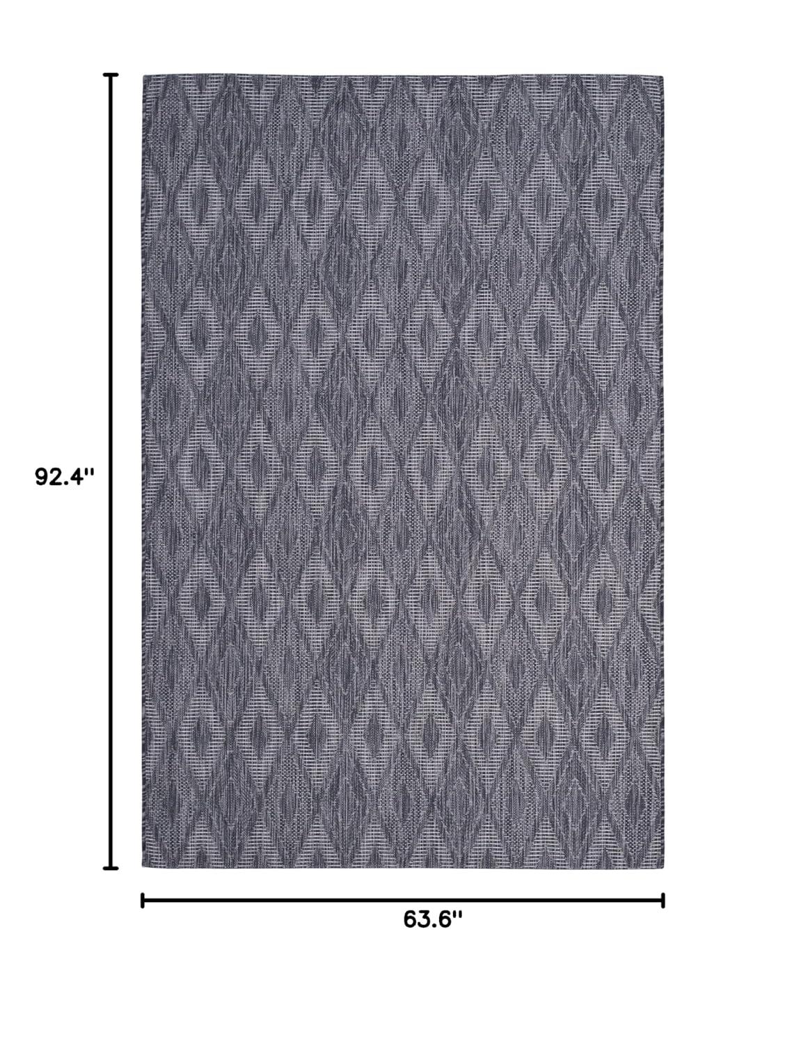Courtyard CY8522 Power Loomed Indoor and Outdoor Area Rug - Brown/Brown - 5'3"x7'7" - Safavieh