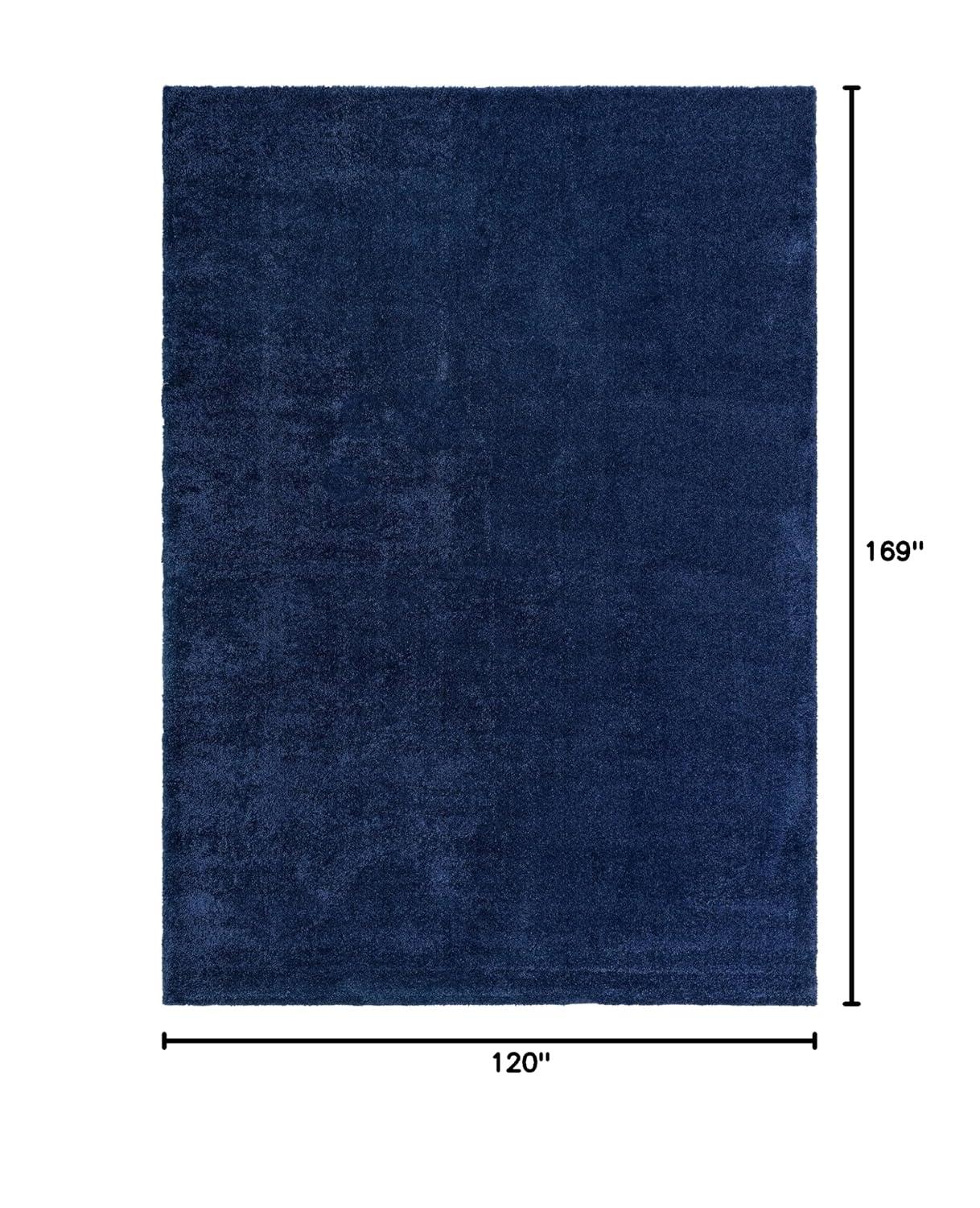 Unique Loom 10' 0 x 14' 1 Solo Calabasas Navy Blue Area Rug