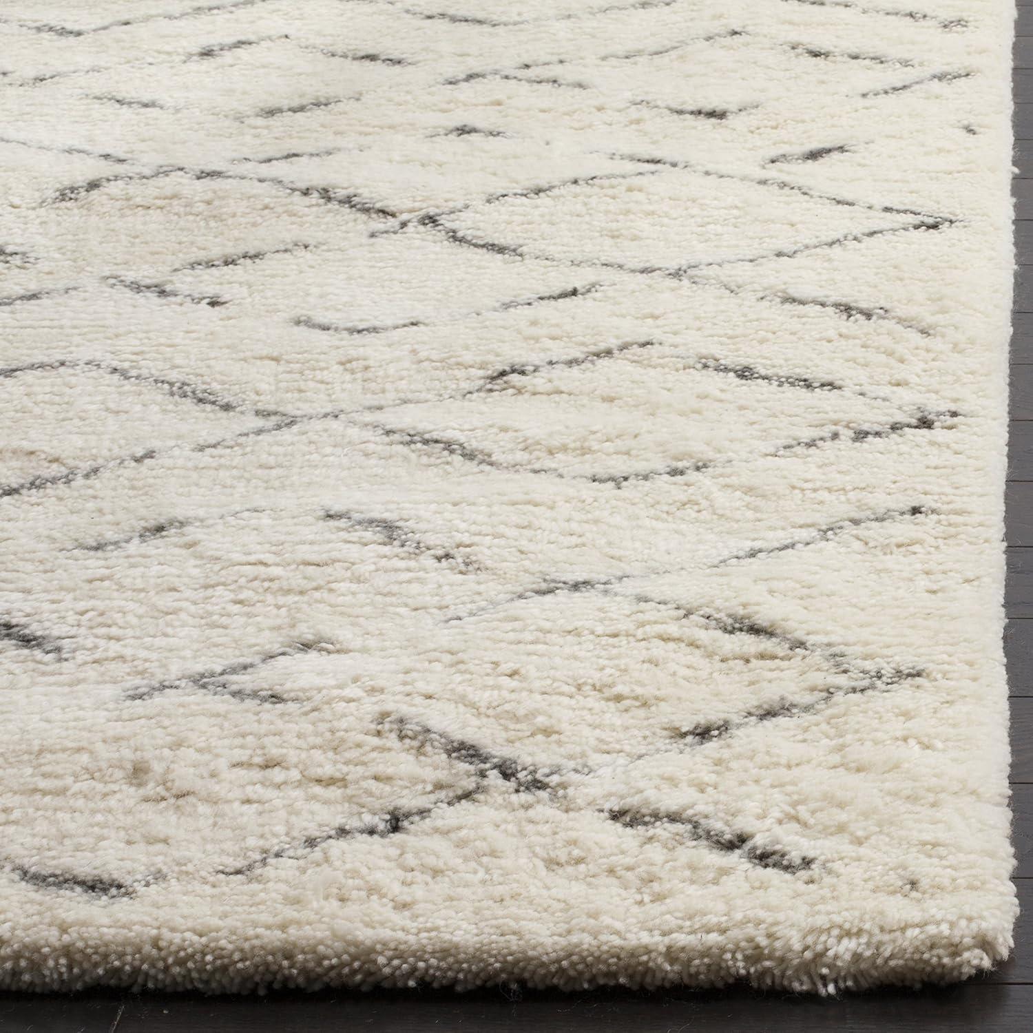 Casablanca CSB847 Hand Tufted Indoor Area Rug - Ivory/Grey - 8'x10' - Safavieh