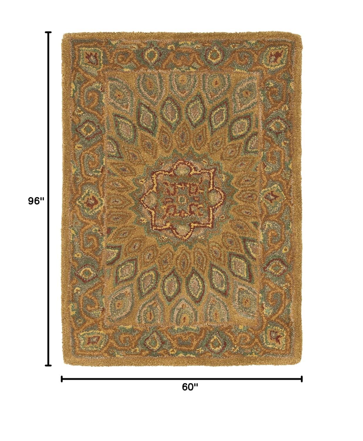 Heritage HG914 Hand Tufted Area Rug - Light Brown/Grey - 5'x8' - Safavieh.