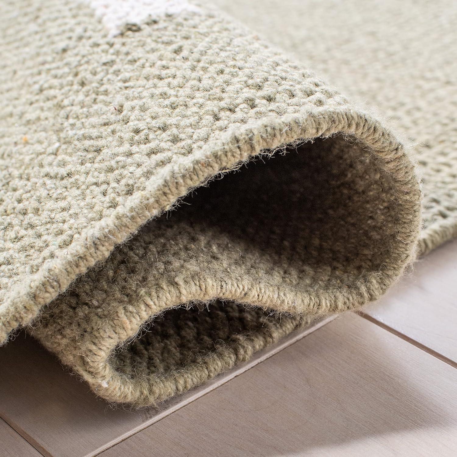 Montauk MTK313 Hand Woven Indoor Area Rug - Light Green/Ivory - 9'x12' - Safavieh