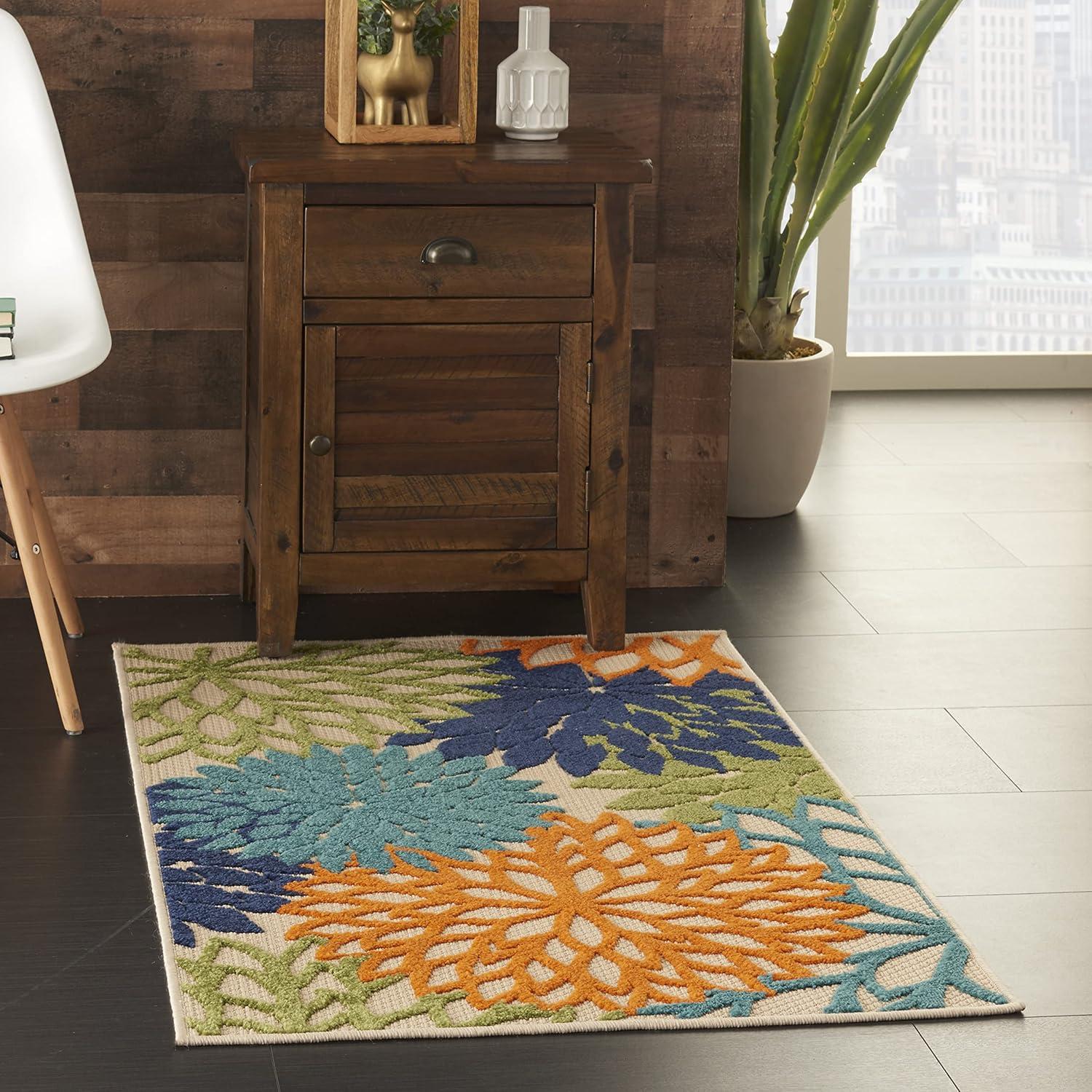 Nourison Aloha Floral Bloom Outdoor Rug