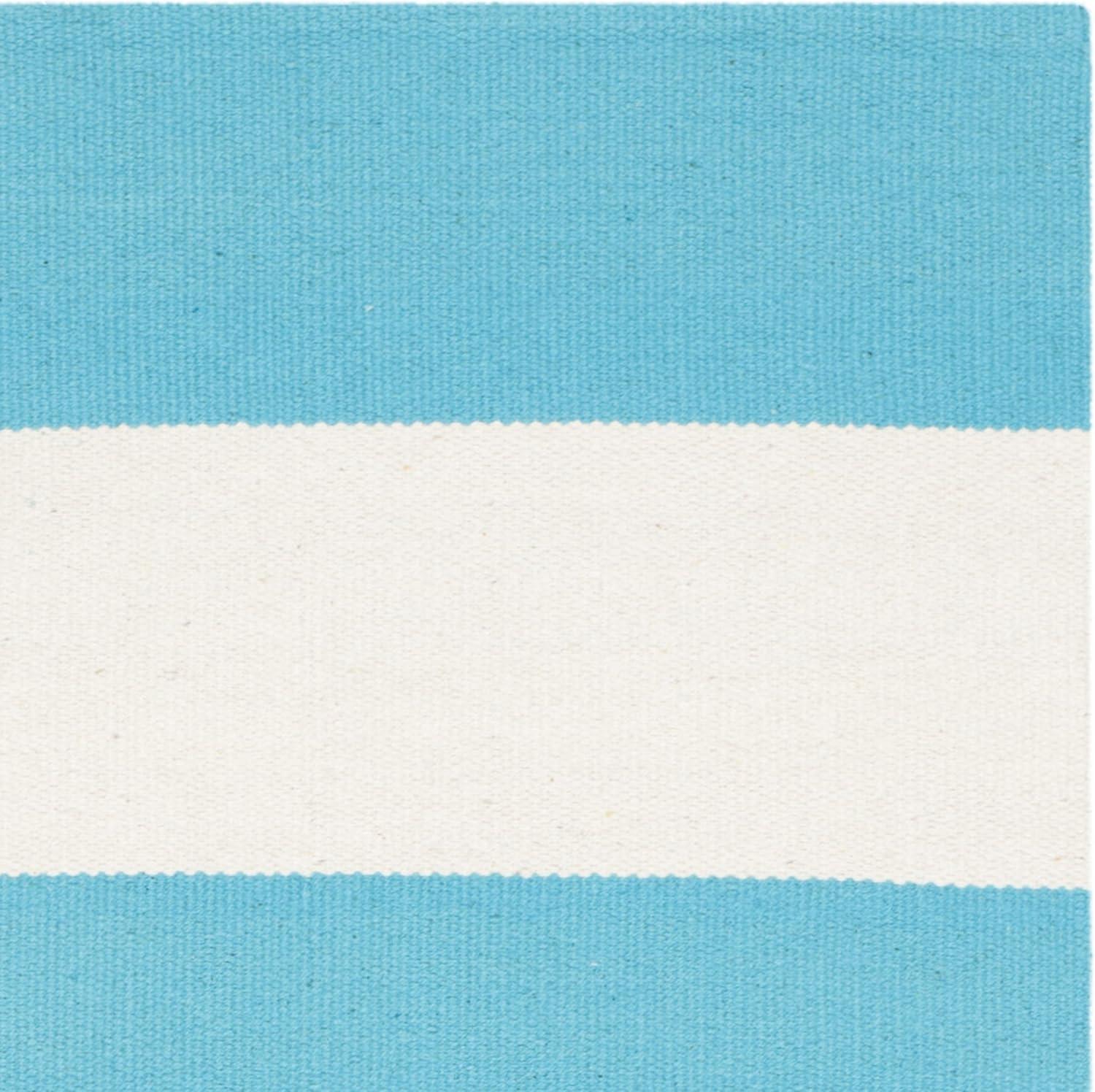 Montauk MTK712 Hand Woven Indoor Accent Rug - Turquoise/Ivory - 2'6"x4' - Safavieh.