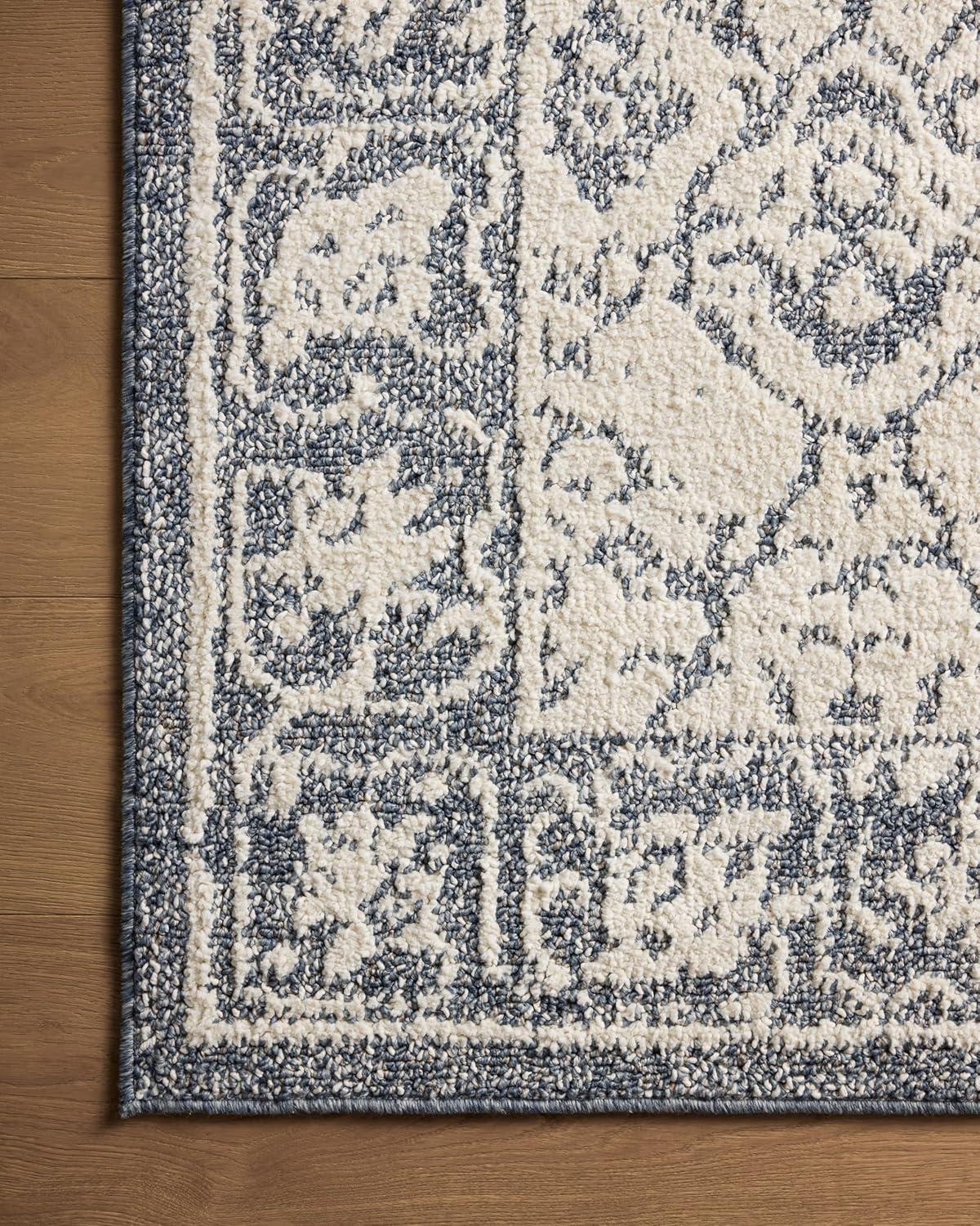 Magnolia Home by Joanna Gaines Gigi Ivory / Blue Area Rug